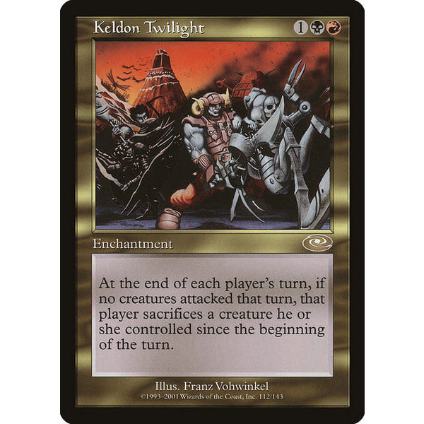 Magic: The Gathering Keldon Twilight (112) Heavily Played Foil