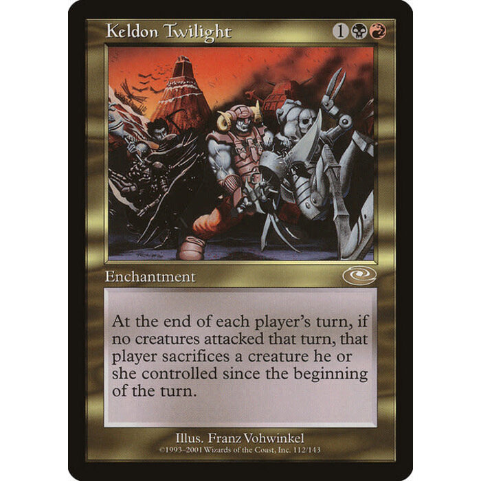 Magic: The Gathering Keldon Twilight (112) Heavily Played Foil