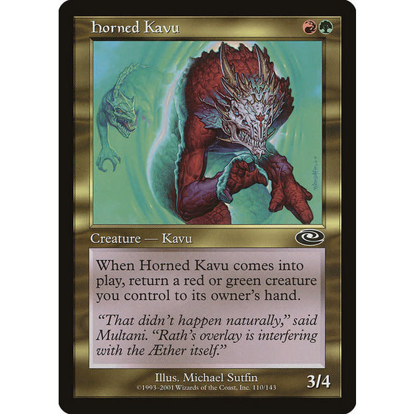 Magic: The Gathering Horned Kavu (110) Lightly Played