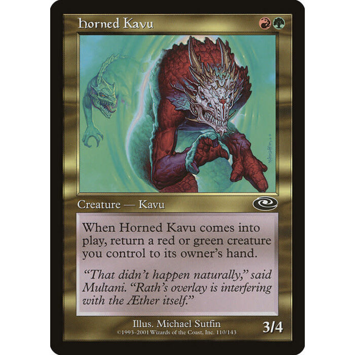 Magic: The Gathering Horned Kavu (110) Lightly Played