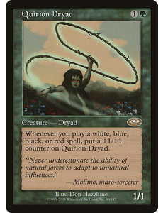 Magic: The Gathering Quirion Dryad (089) Moderately Played Foil
