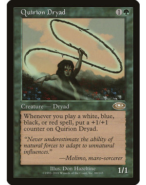 Magic: The Gathering Quirion Dryad (089) Moderately Played Foil