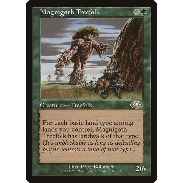 Magic: The Gathering Magnigoth Treefolk (082) Lightly Played