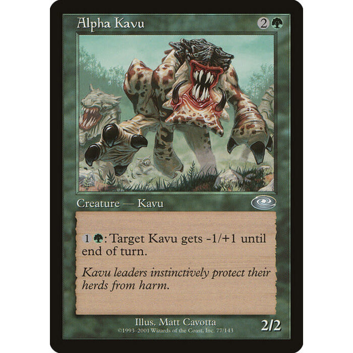 Magic: The Gathering Alpha Kavu (077) Lightly Played