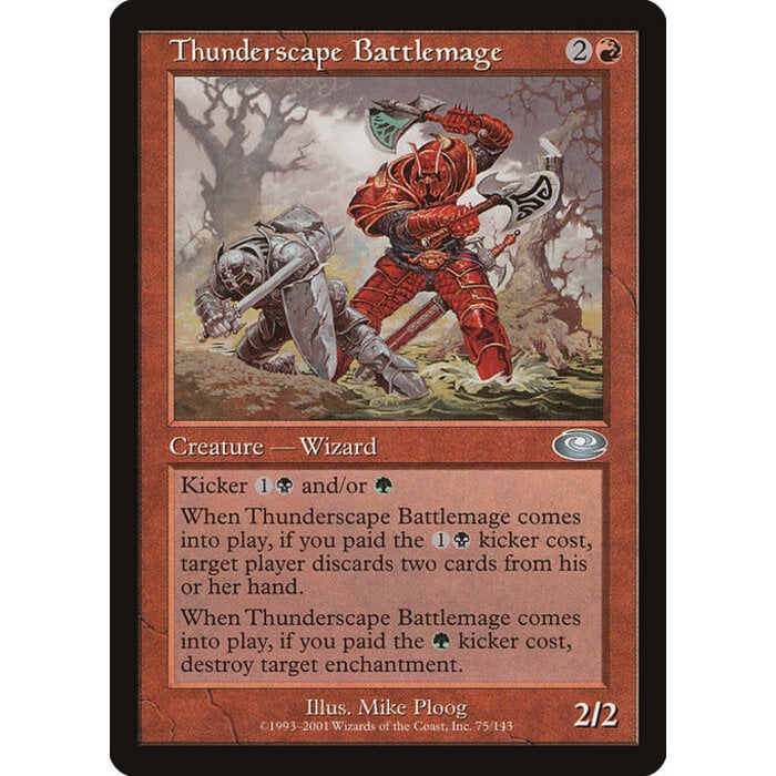 Magic: The Gathering Thunderscape Battlemage (075) Lightly Played