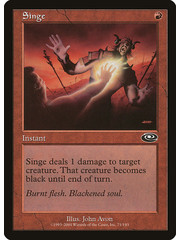 Magic: The Gathering Singe (071) Moderately Played Foil