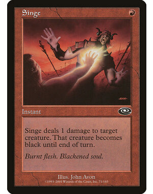 Magic: The Gathering Singe (071) Moderately Played Foil