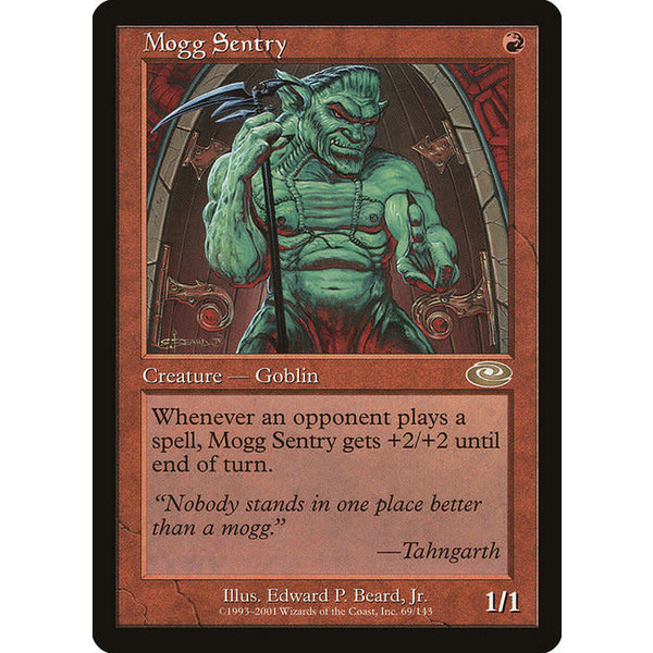 Magic: The Gathering Mogg Sentry (069) Heavily Played