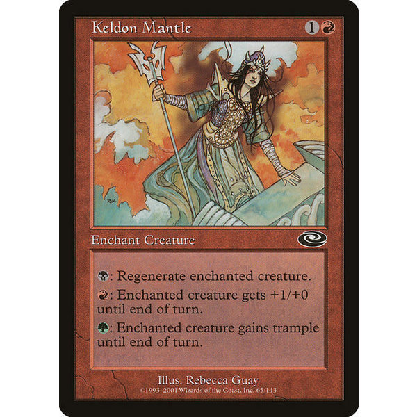 Magic: The Gathering Keldon Mantle (065) Moderately Played Foil