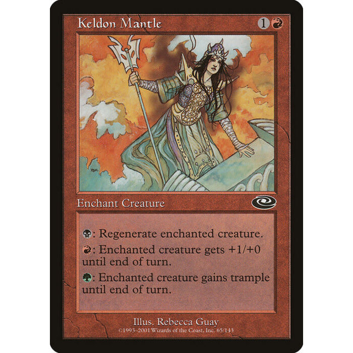 Magic: The Gathering Keldon Mantle (065) Moderately Played Foil