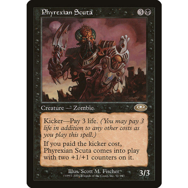 Magic: The Gathering Phyrexian Scuta (051) Moderately Played