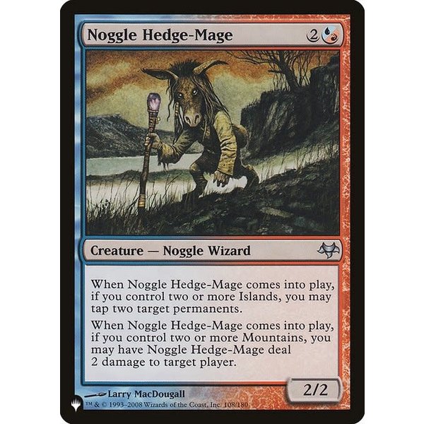Magic: The Gathering Noggle Hedge-Mage (237) Near Mint