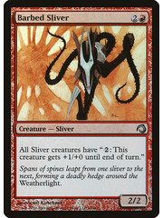 Magic: The Gathering Barbed Sliver (018) Lightly Played Foil