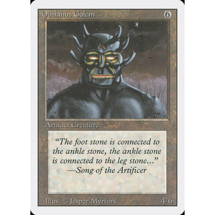 Magic: The Gathering Obsianus Golem (268) Moderately Played