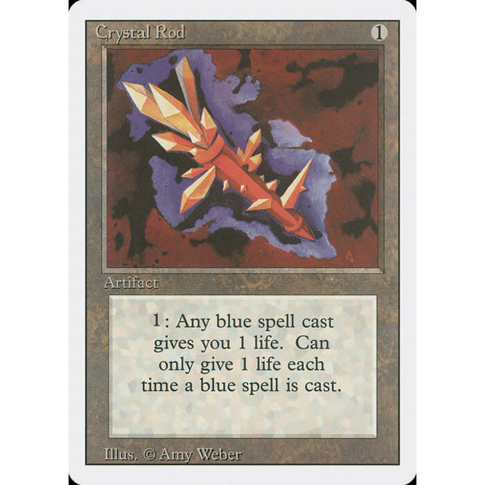 Magic: The Gathering Crystal Rod (242) Lightly Played