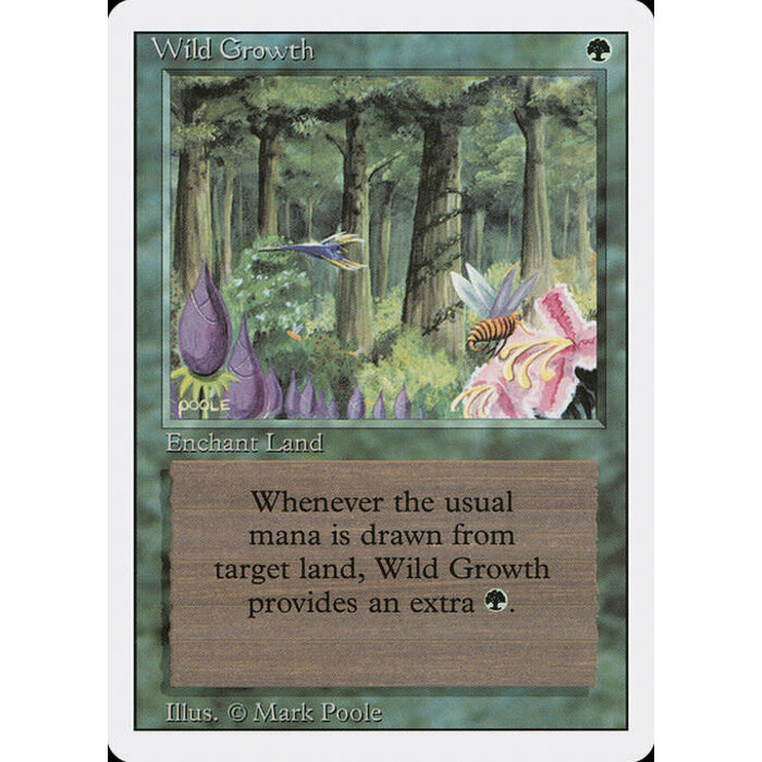 Magic: The Gathering Wild Growth (230) Moderately Played