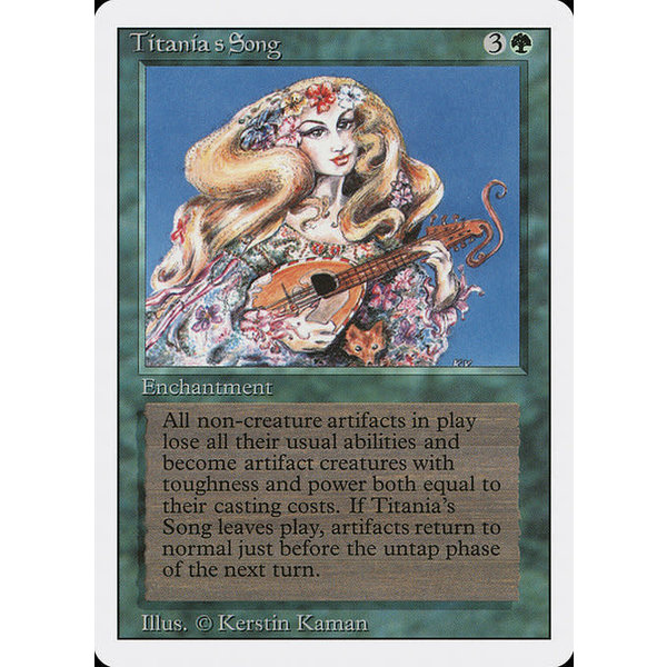 Magic: The Gathering Titania's Song (220) Moderately Played