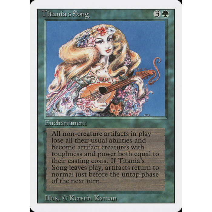 Magic: The Gathering Titania's Song (220) Moderately Played