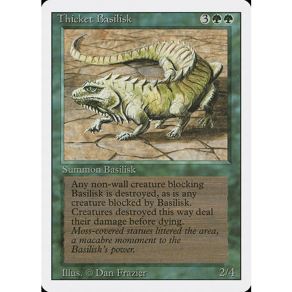 Magic: The Gathering Thicket Basilisk (218) Lightly Played