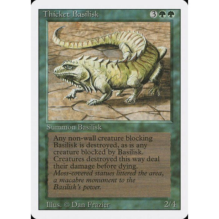 Magic: The Gathering Thicket Basilisk (218) Moderately Played