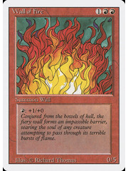 Magic: The Gathering Wall of Fire (183) Lightly Played