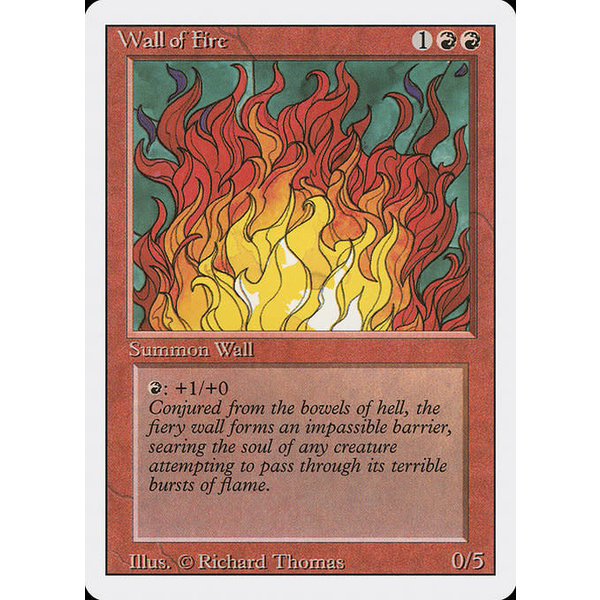 Magic: The Gathering Wall of Fire (183) Lightly Played