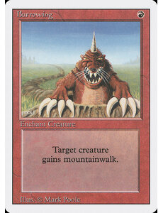 Magic: The Gathering Burrowing (140) Lightly Played