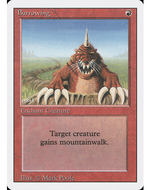 Magic: The Gathering Burrowing (140) Lightly Played