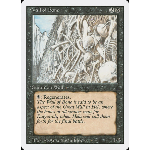 Magic: The Gathering Wall of Bone (134) Lightly Played