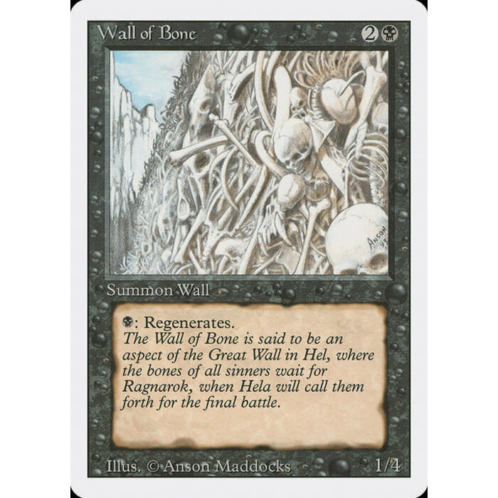 Magic: The Gathering Wall of Bone (134) Lightly Played