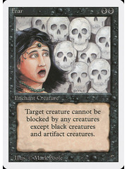 Magic: The Gathering Fear (111) Damaged