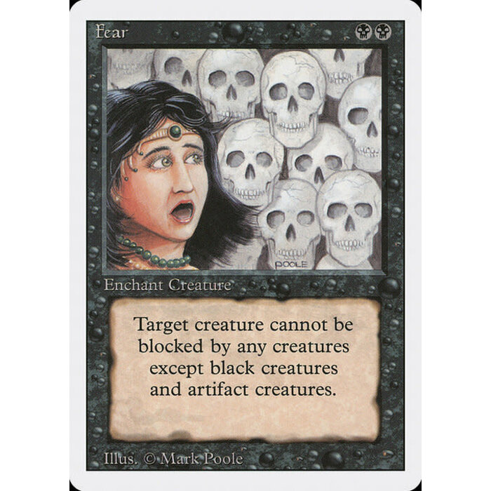Magic: The Gathering Fear (111) Damaged