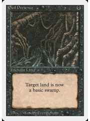 Magic: The Gathering Evil Presence (110) Moderately Played