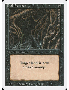 Magic: The Gathering Evil Presence (110) Moderately Played