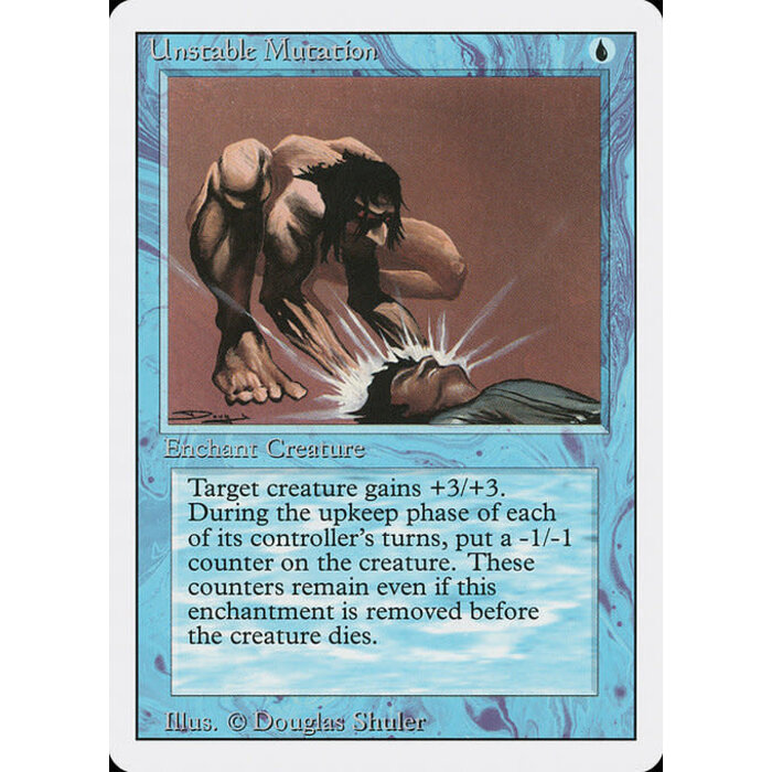 Magic: The Gathering Unstable Mutation (086) Moderately Played
