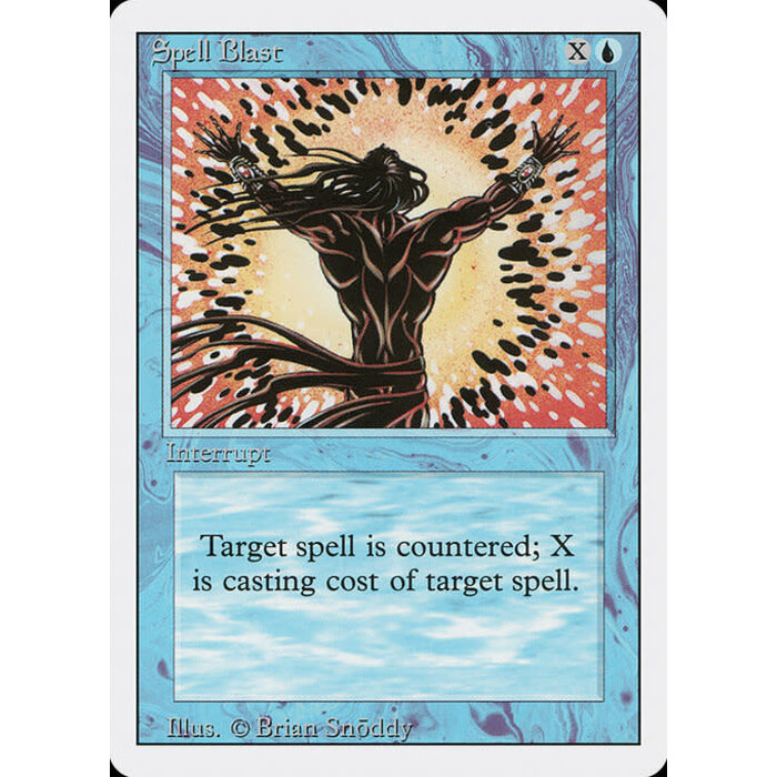 Magic: The Gathering Spell Blast (082) Moderately Played