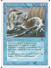 Magic: The Gathering Sea Serpent (078) Heavily Played