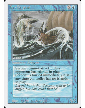 Magic: The Gathering Sea Serpent (078) Heavily Played