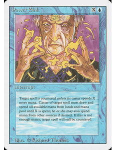 Magic: The Gathering Power Sink (074) Moderately Played