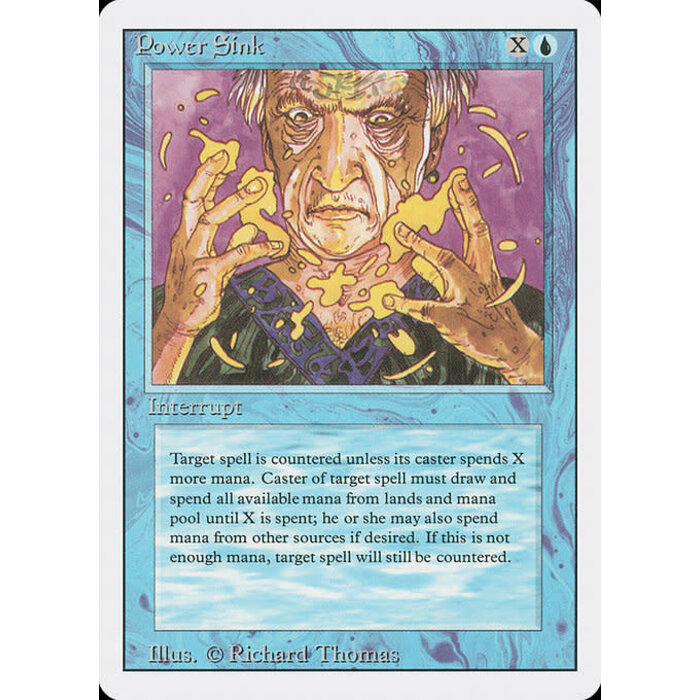 Magic: The Gathering Power Sink (074) Moderately Played