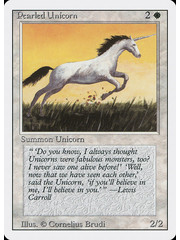 Magic: The Gathering Pearled Unicorn (030) Lightly Played