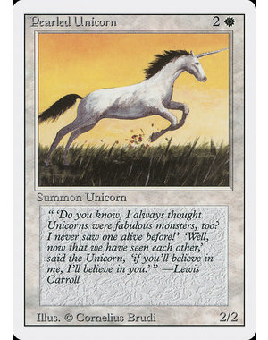 Magic: The Gathering Pearled Unicorn (030) Lightly Played