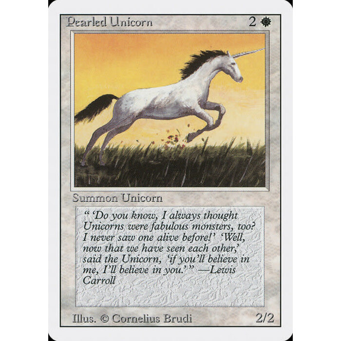 Magic: The Gathering Pearled Unicorn (030) Lightly Played