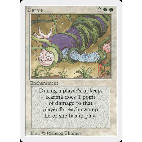Magic: The Gathering Karma (026) Lightly Played