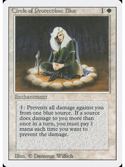 Magic: The Gathering Circle of Protection: Blue (010) Lightly Played