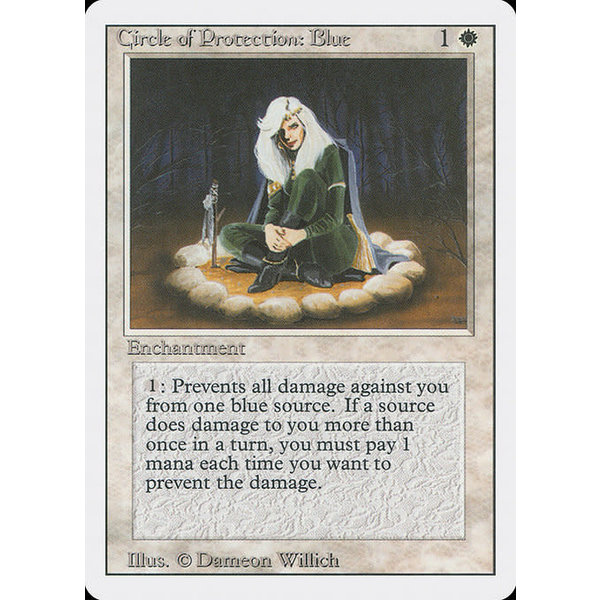 Magic: The Gathering Circle of Protection: Blue (010) Lightly Played