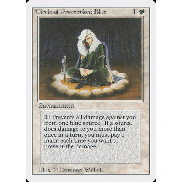 Magic: The Gathering Circle of Protection: Blue (010) Lightly Played