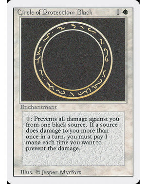 Magic: The Gathering Circle of Protection: Black (009) Lightly Played