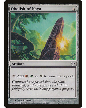 Magic: The Gathering Obelisk of Naya (216) Lightly Played