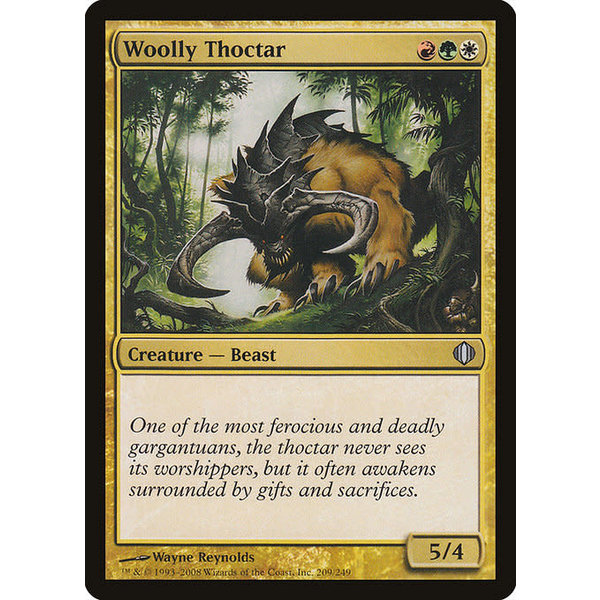 Magic: The Gathering Woolly Thoctar (209) Lightly Played